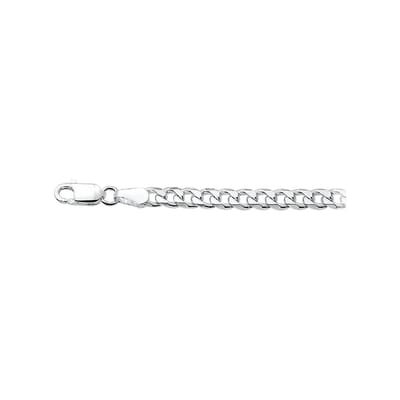 YO&NO - Ketting - Zilver - Gourmet - 4,0mm - 45cm - Poli - Sieraden vrouw - Heren - Gerhodineerd - Zilver 925