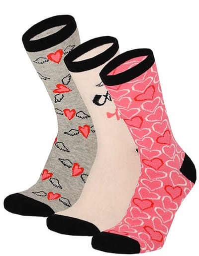 Heren Sokken Hartjes Valentijn Giftbox - Maat One size