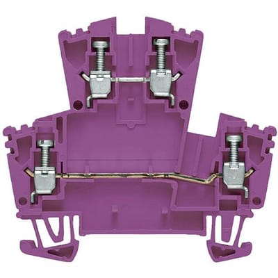 Weidmüller 1068020000 Doorgangsklem 2-etages 5.1 mm Schroeven Violet 100 stuk(s)
