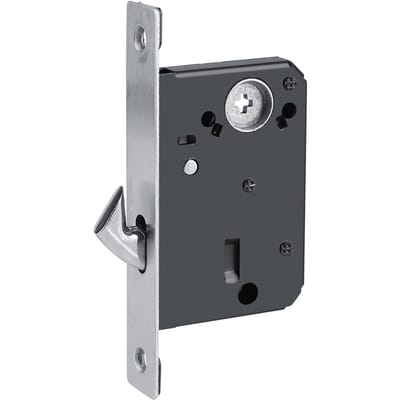 Schuifdeurslot Handgreep Antidiefstal met Sleutels voor Schuur Houten Meubelbeslag Type 1 gray