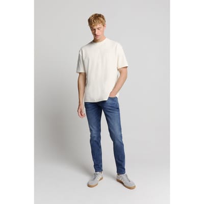 No Excess Denim, Tapered 712, Stone Used, Stretch Stone Used Denim Size: W30L32 | Straight Outlet | Heren | Blauw