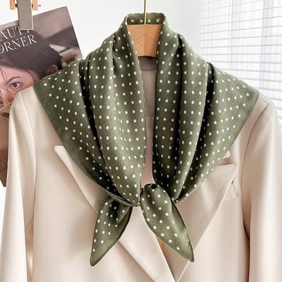 Sjaal vierkante sjaal van 70x70 cm voor dames - Landelijke stijl - Nekbeschermende sjaal - Dunne driehoekige hoofdsjaal/sjaal-Stijl 33