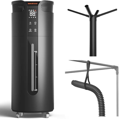 Humidifier met Timer en 4 Verlengde Slangen voor Groeiroom - 4 Vernevelingsniveaus - Perfect voor Planten en Kweektent 120 x 240 x 200 cm