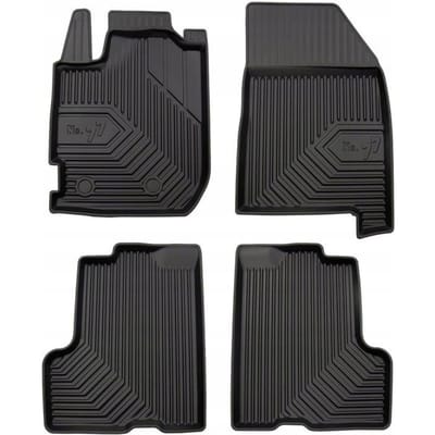FROGUM Rubber Matten No.77 – DACIA DUSTER II 2017-2021 (niet voor Prestige) – 4-delig (2 voor + 2 achter) – TPE – Perfecte Pasvorm