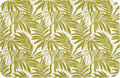 WC mat 60x40 cm - Antislip - Palmblad - Patroon - Groen - Toiletmat - Vloermat - Douchemat - Toilet tapijt - Toiletmatten