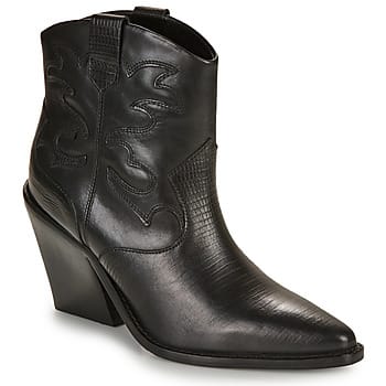 Bronx New-kole 34225 Cowboylaarzen - Western Laarzen - Dames - Zwart - Maat 39