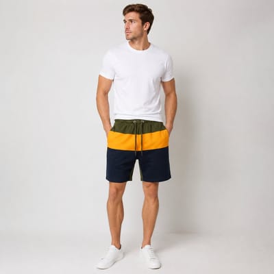 Heren Korte broek Maat S – Katoen Blend – Slim Fit – Met Ritszakken – Elastische Taille met Trekkoord