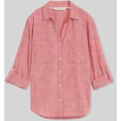 regular fit overhemdblouse van puur katoen