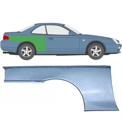 Reparatiepaneel achterspatbord voor Honda Prelude 1996-2001 / Rechts