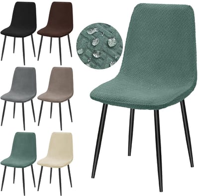 MTTProducts - Stretch Stoelhoezen - Eames Stoel - Waterdichte Bescherming - Groen - Wasbaar en Verwijderbaar - Geschikt voor Feesten en Dinners - Elega...