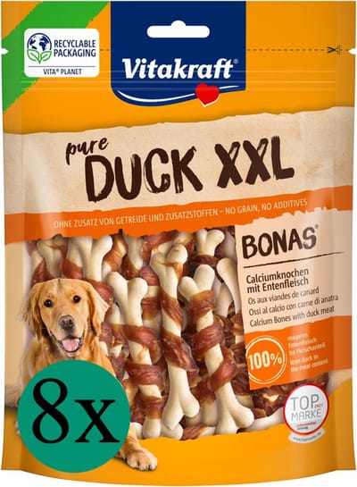 Vitakraft Duck XXL Bonas - Hondensnack - 8 x 200gr