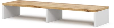 Vicco Tomy monitorstandaard – 80 x 12 cm Eik wit/goud