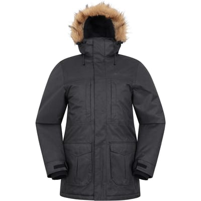 Mountain Warehouse Heren Gorge II Long Jacket (Zwart)