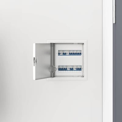 vidaXL - Access - Panel - 2 - st - Wit - 23 - x - 23 - x - 3 - cm - Staal