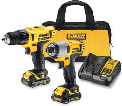 DeWALT DCK211C2 Accu Combiset 10.8V 1.3Ah XR Li-ion in Tas