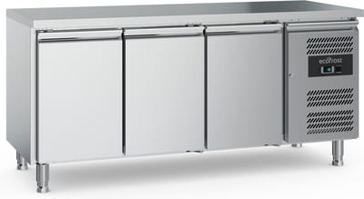 Ecofrost Koelwerkbank - 339L - 3 Deuren - +2°C/+8°C - Geforceerd - 0.23kW - 1795x600x850mm