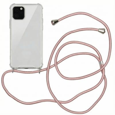 imoshion Hoesje - Geschikt voor Apple iPhone 11 Pro - Backcover met koord - Rosé Goud