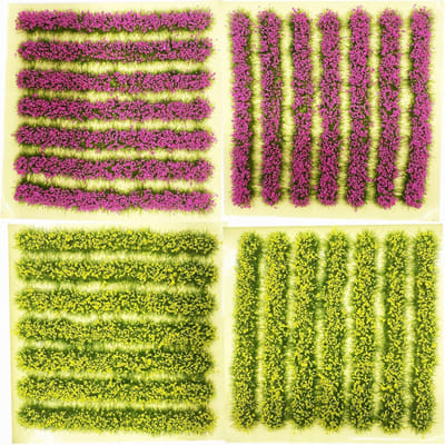 3mm Static Grass Tuft voor Modelbouw - Kunstgras Tufts, Miniatuurstruiken en Bomen voor Treinlandschap en Diorama's met Inclusief Pincet