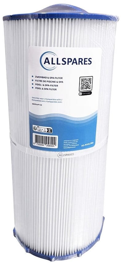 AllSpares Waterfilter voor Zwembaden geschikt voor Weltico C3 / 62613 (Ø180x395mm)