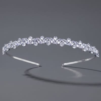 Kroon voor dames-Prinsessenkroon-Diadeem-Kroon-Strass-Elegant en Duurzaam - Geschikt voor Verschillende Gelegenheden-Haarsieraad-Stijl 71