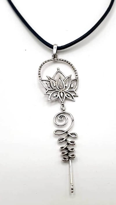 Zilveren hanger lotus(30358LV)