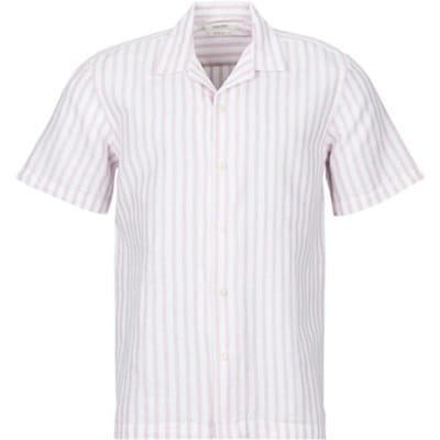 Selected  Overhemd Korte Mouw SLHREGCLAY LINEN BLEND SS SHIR