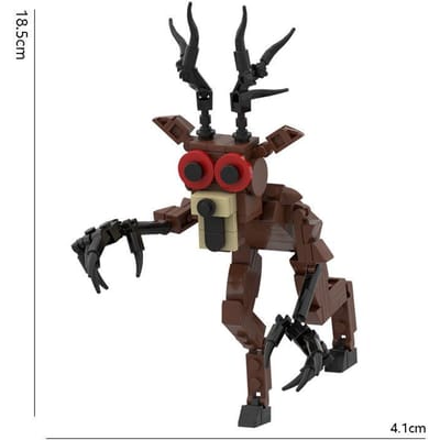 99 Nachten Horror Game Serie Dier Hert Monster Uil Blokken Kinder Speelgoed Halloween Cadeaus Voor Jongens Meisjes black