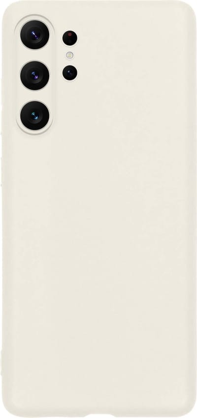 Hoes - Geschikt voor Samsung Galaxy S23 Ultra - Sterk & Shockproof - Hoesje Cover - Siliconen Case - Wit