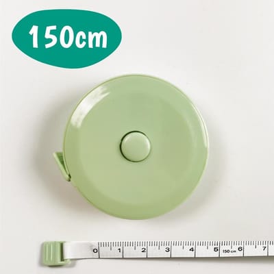 Meetlint Lichaam - Lintmeter - Rolmeter - Klussen - Hobby en Knutselen - Sport Lint - Meet Rol - Omtrekmeter - Kleding Meetband - Uitrol Meter - Rolmaat - Uitrolbaar - 1.5 Meter - Groen