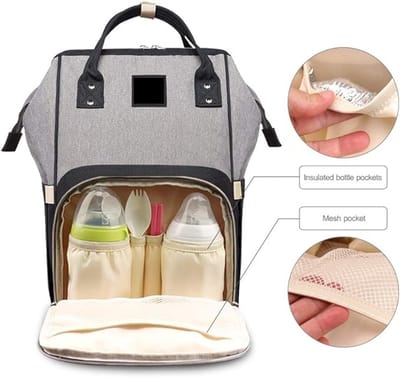 Famanu - Luierrugzak, praktische grote capaciteit baby luiertas rugzak voor mama en papa, stijlvolle macaron