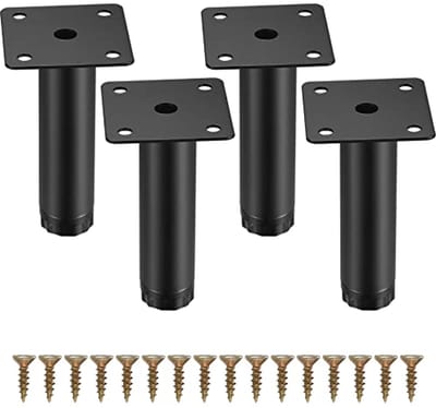 Verstelbare meubelpoten 10 cm - 4 stuks metalen kastpoten voor meubels zoals bank, tafel, bureau en keuken