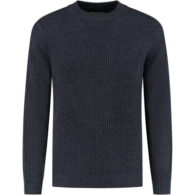 Dstrezzed Ds-crew Ribknit Anthra Melange Größe: XXL | Pullover Outlet | Herren
