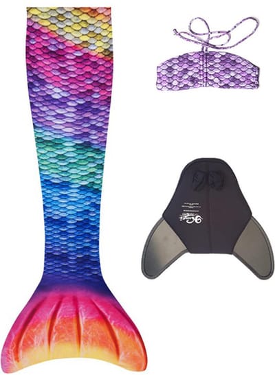 KUAKI Zeemeerminstaart - Set Rainbow - S - 10 Jaar