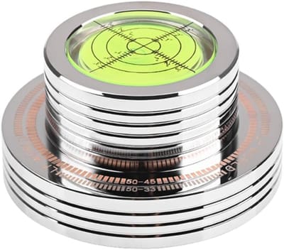 Draaitafel Stabilisator - Platen Stabilisator Gewicht - Stabiel Vinyl Luisteren - Nauwkeurige Snelheidstest - 78mm Diameter 41mm Hoogte - Zilver