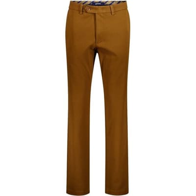Gardeur Broek Roman Leisure Luxury King Twill Soft Touch Comfort Stretch Camel / male