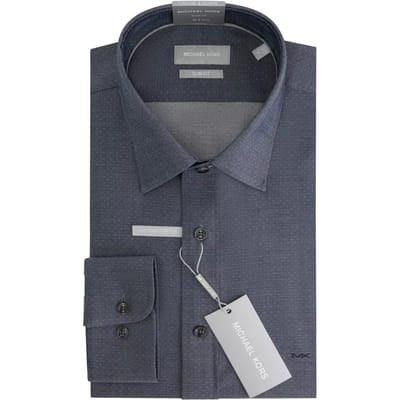 Slim fit overhemd Michael Kors Fine Dobby