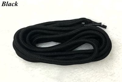 CHPN - Zwarte veters - Zwarte ronde veters - 130cm - Geschikt voor DrMartens laarzen - Universeel - Black laces
