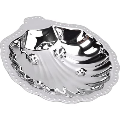 Metalen Snack Serveerschaal 304 Roestvrij Staal Vintage Vorm Sieradenhouder voor Gedroogd Fruit Noten Appetizers gray