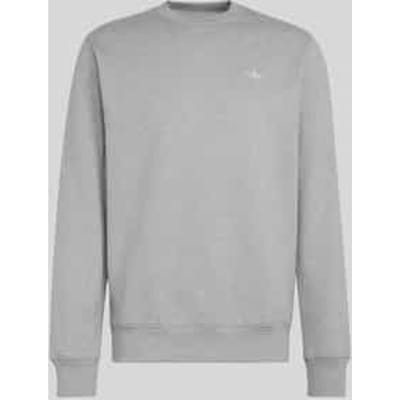 Regular fit sweatshirt van katoenmix met logostitching
