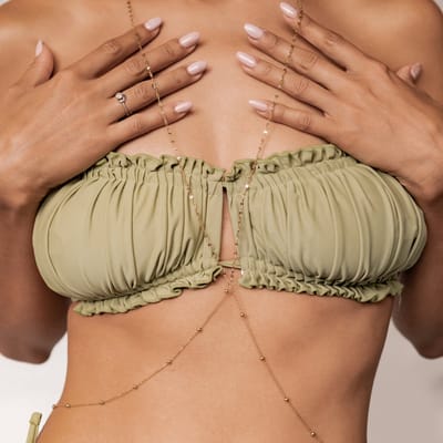 Hey Happiness Rolo & Satellite Buikketting Dames - Roestvrij Staal 18K Goud Verguld - Taille Ketting - Verstelbaar Heupketting - Strand Ketting - Waterproof - Hypoallergeen