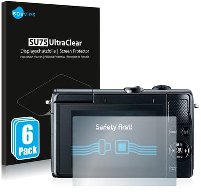 Savvies - Screenprotector voor Canon EOS M100 - Folie Beschermfolie transparant 6 Stuks