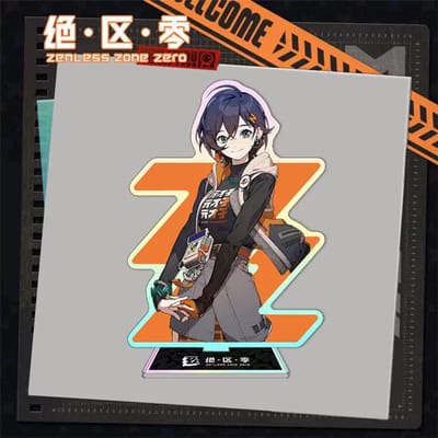Zenless Zone Zero Nicole Demara Zhu Yuan Anime Acryl Standbord Ellen Joe Ben Groter Verzamel Bureau Decoratie Sleutelhanger Cadeaus 16cm orange