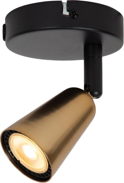 Lucide TIANA - Wandspot / Wandlamp - 1xGU10 - Wandlicht of plafonnière - Champagne kleur | Essential
