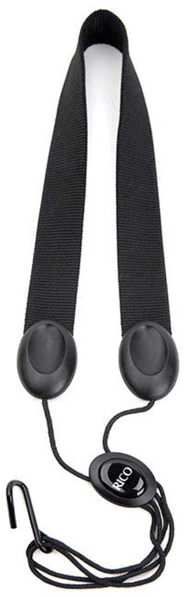 D'Addario Woodwinds SLA11 Rico Saxophone Strap Black voor tenor- en baritonsax