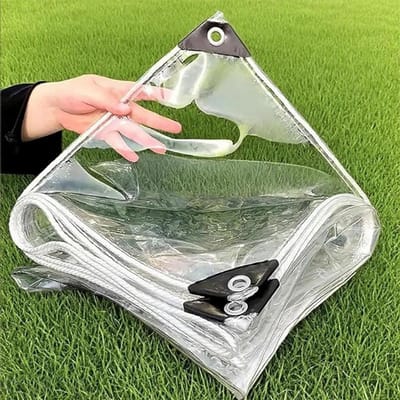 Dekzeil Waterdicht Transparant - Beschermhoes Zeildoek - Buiten Beschermen - Scheurvast PVC Materiaal - 300 x 500 cm - Wit