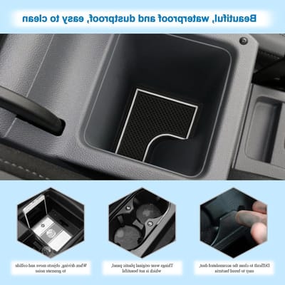 Antislipmatten voor VW T-Cross 2018-2024, Perfect voor Middenconsole, Bekleding en Deurgrepen, Rubber en Duurzaam Design
