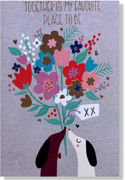Together is my Favourite Place To Be! Valentijn / Liefde / Vriendschap Wenskaart - 12x17cm - Gevouwen Wenskaart inclusief envelop
