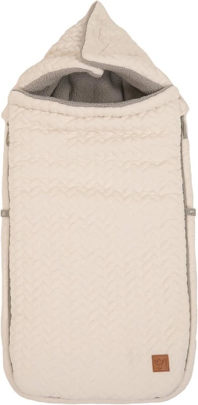Kinderwagen Voetenzak - Baby Dekentje - Warmte Buiten - Hoofdeinde Vormbaar - 95 x 42 cm - Beige