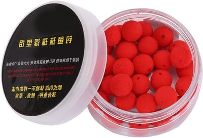 Pop Up Boilies en Soft Red Fish Beads voor Karpervisserij - 30 Stuks Drijvende Aasballen met Aardbeismaak