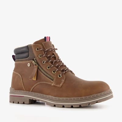 Blue Box gevoerde heren veterboots bruin - Maat 40